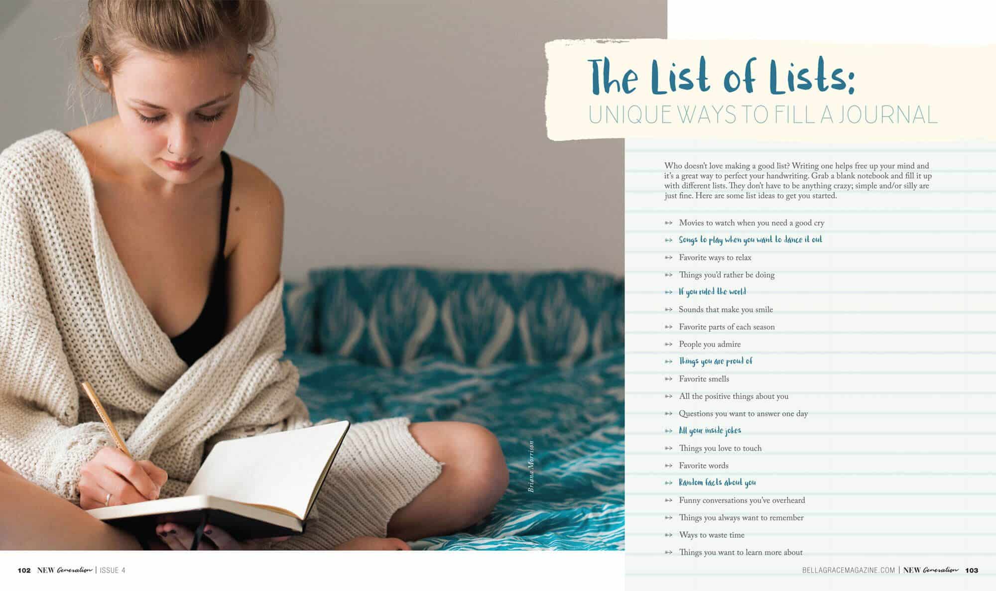 A Moment with Bella Grace New Generation Issue 4