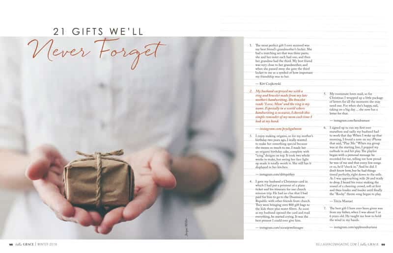 21 Gifts We'll Never Forget