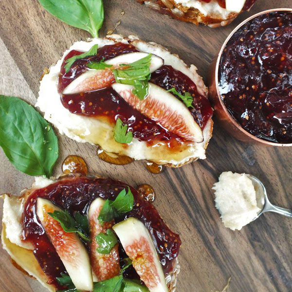 Grace Notes | A Summer Recipe: Fig Bruschetta with Cashew Ricotta